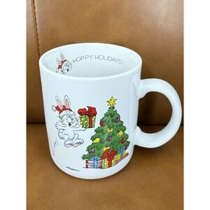 Vintage Papel Mug Vagabond Creations Japan HOPPY‎ HOLIDAYS Bunny Rabbit!